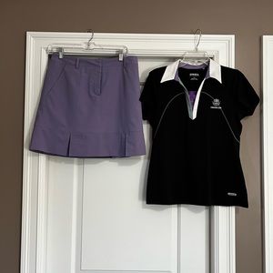 Woman’s golf outfit